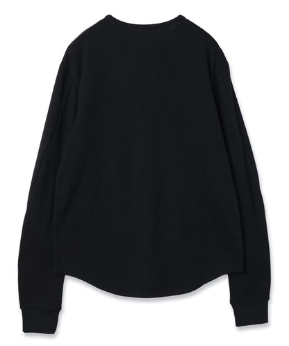 JIEDA　WAFFLE HENRY NECK L/S