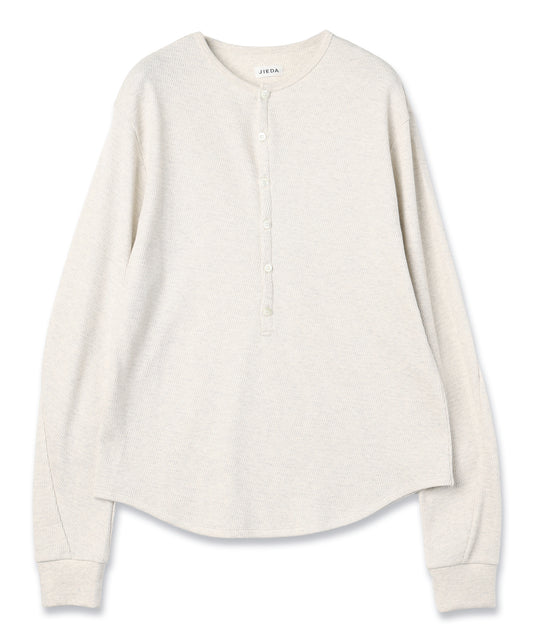 JIEDA　WAFFLE HENRY NECK L/S