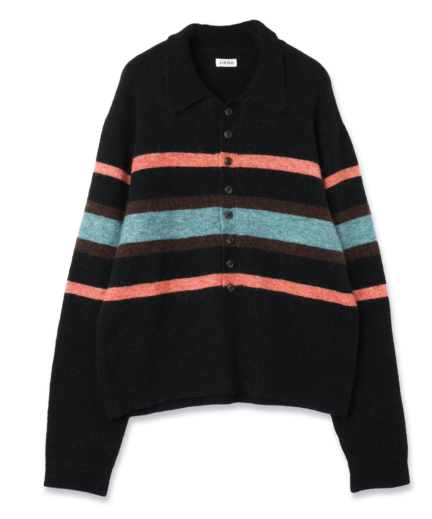 JIEDA　STRIPED KNIT POLO