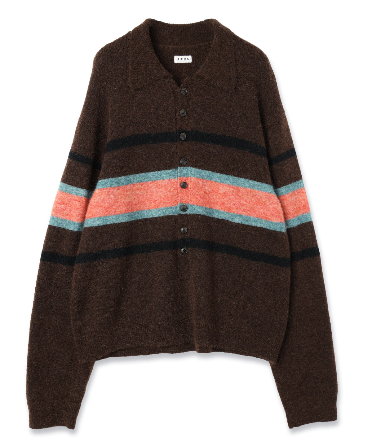 JIEDA　STRIPED KNIT POLO