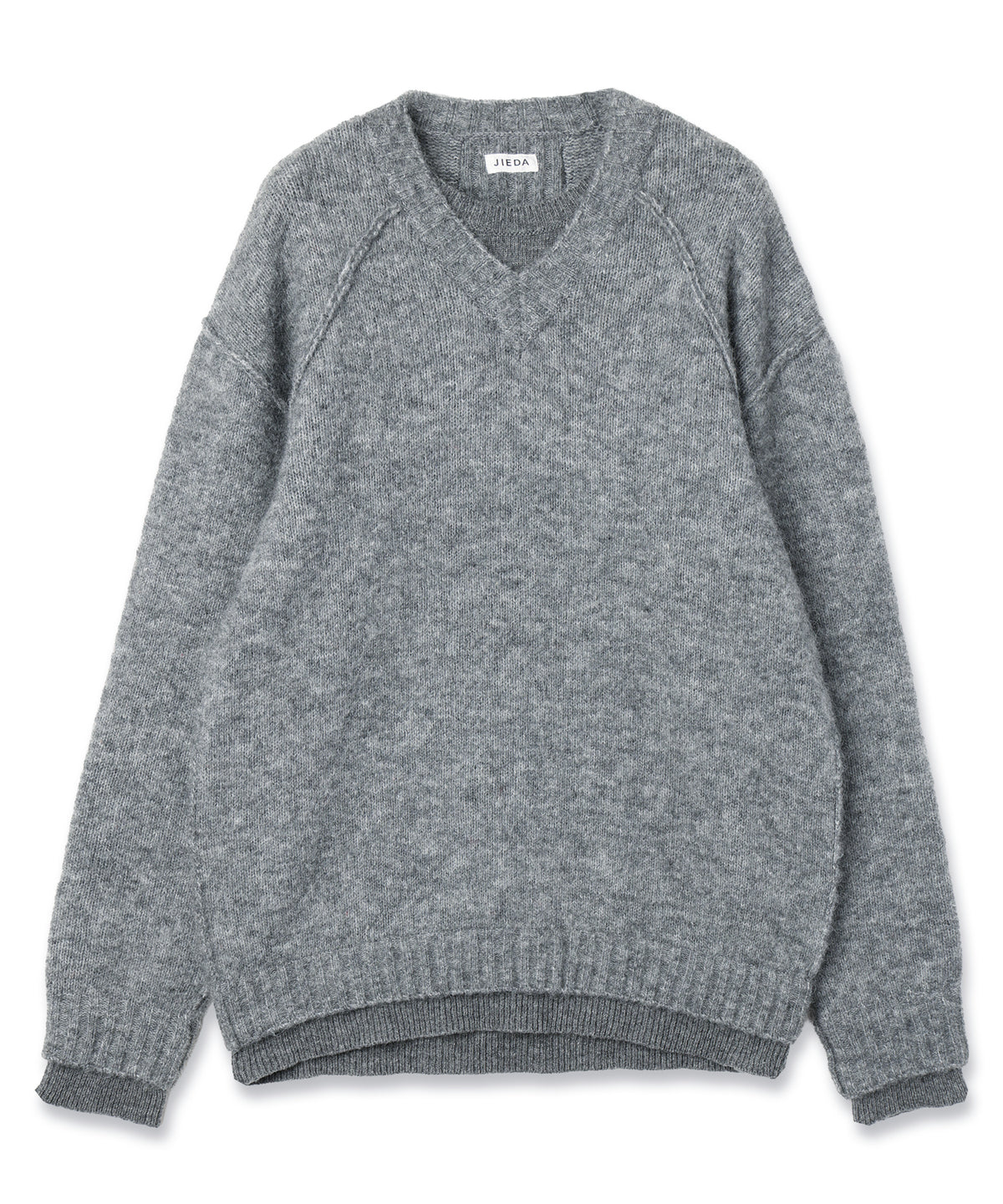 JIEDA　LAYERED MOHAIR V-NECK SWEATER