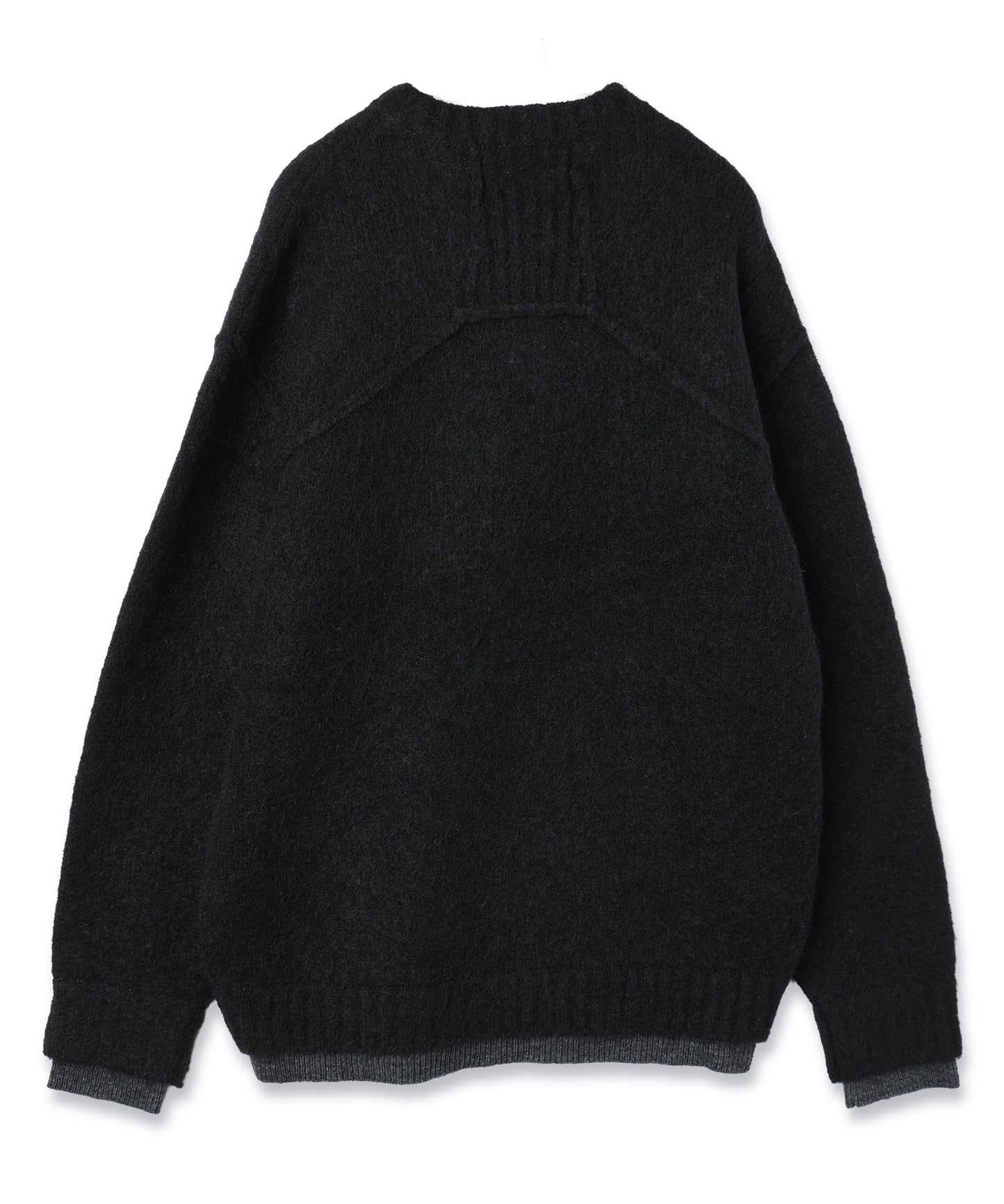 JIEDA　LAYERED MOHAIR V-NECK SWEATER
