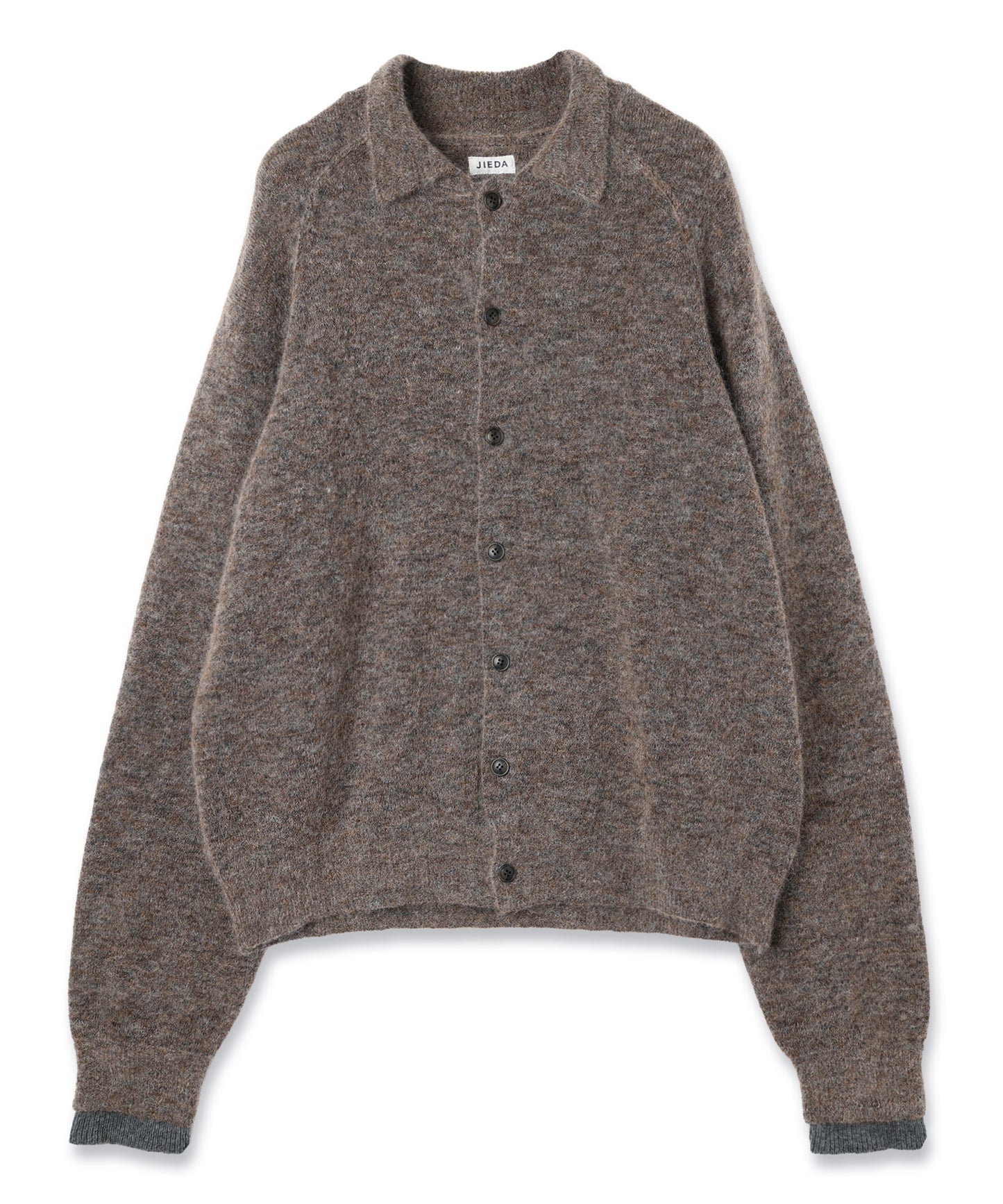 JIEDA　LAYERED MOHAIR KNIT SHIRT