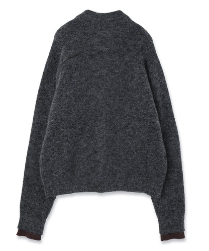 JIEDA　LAYERED MOHAIR KNIT SHIRT