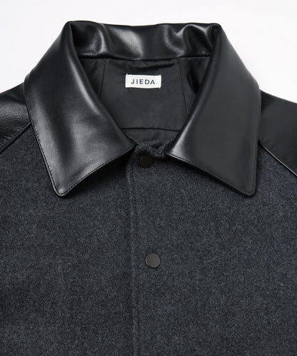 JIEDA　DRAPING VARSITY JACKET