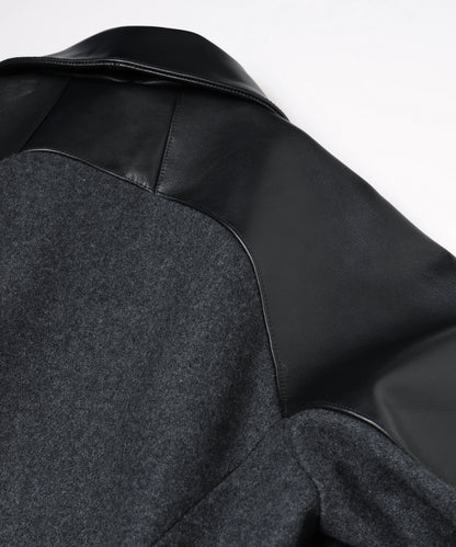 JIEDA　DRAPING VARSITY JACKET