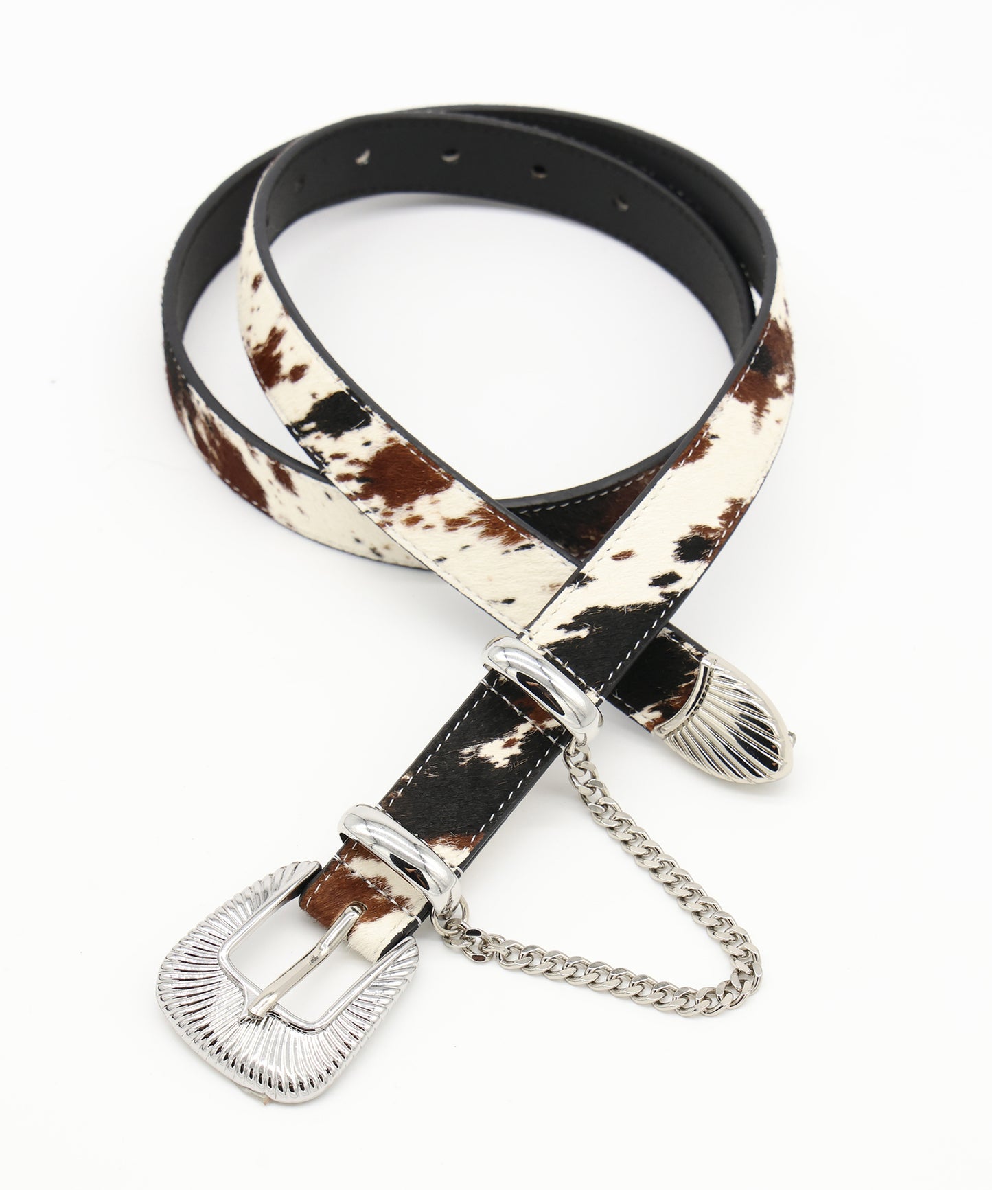 JIEDA　HAIRCALF WESTERN BELT