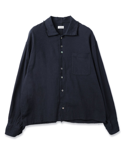 JIEDA　COTTON SILK CUT-OFF SHORT SHIRT