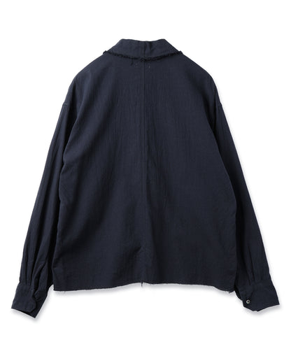 JIEDA　COTTON SILK CUT-OFF SHORT SHIRT