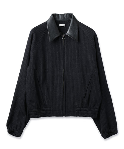 JIEDA　LEATHER COLLAR SHORT JACKET