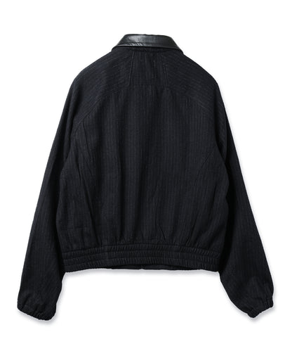 JIEDA　LEATHER COLLAR SHORT JACKET