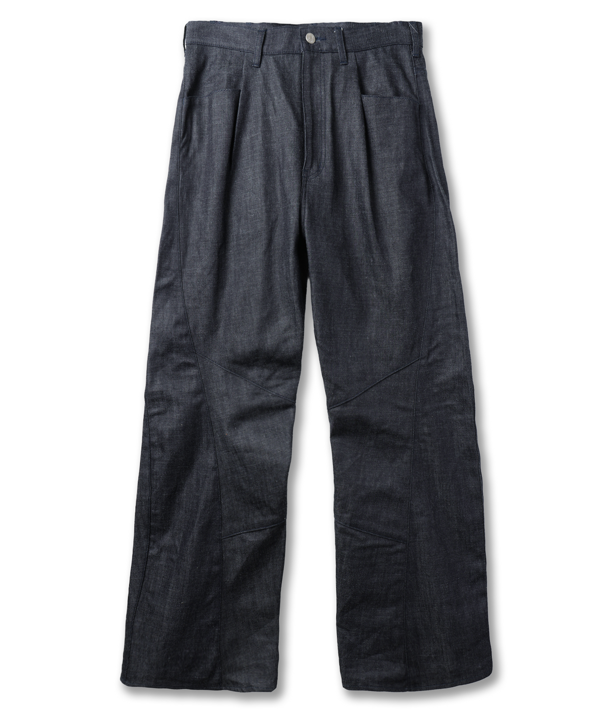 JIEDA　ENGINEERED DRAPING FLARE DENIM PANTS