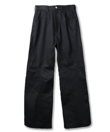JIEDA　ENGINEERED DRAPING FLARE DENIM PANTS