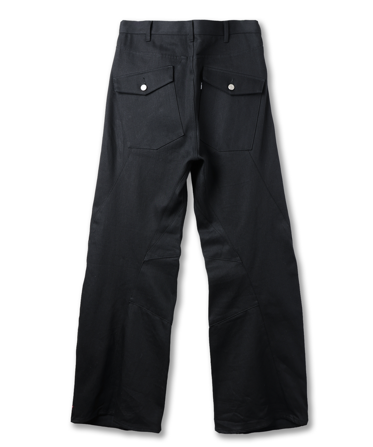 JIEDA　ENGINEERED DRAPING FLARE DENIM PANTS