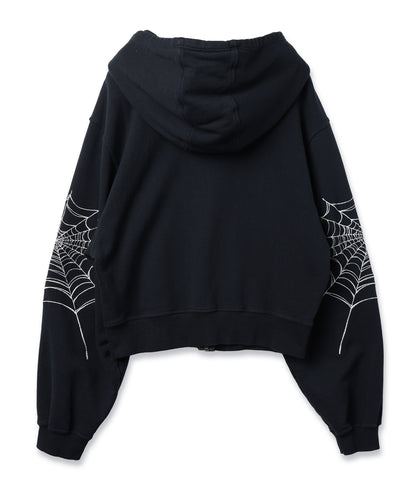 JIEDA　SPYDER-EMBROIDERED SLEEVE HOODIE