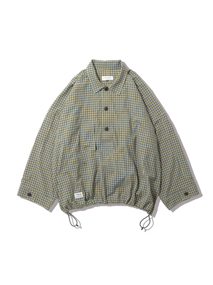 elephant TRIBAL fabrics　M35 HOCKEY CHECK SHIRT