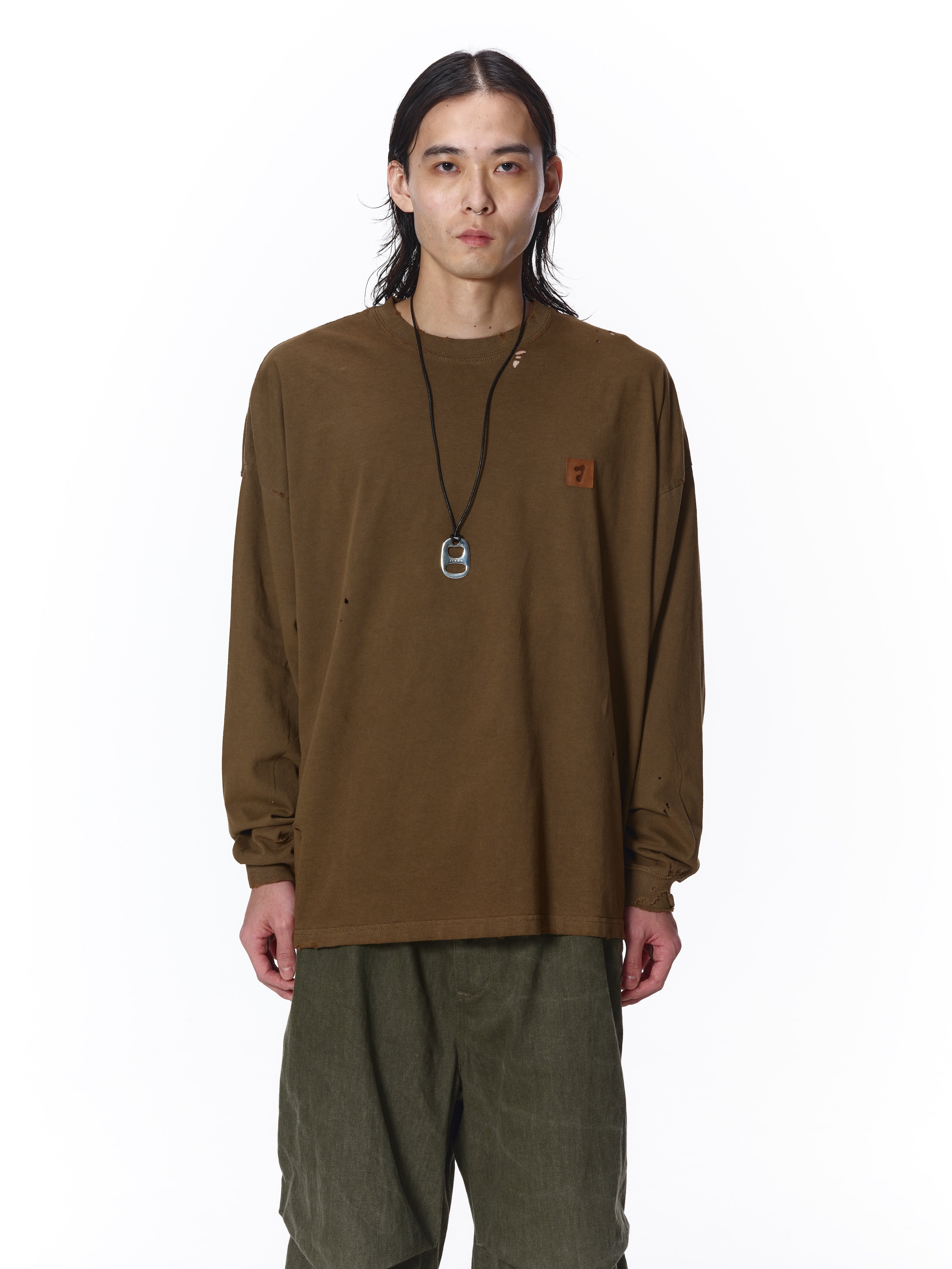 【YOURNUS】Guilty Damage Pigment T-Shirt DAMAGE PIGMENT LOGO TEE – KIKUNOBU