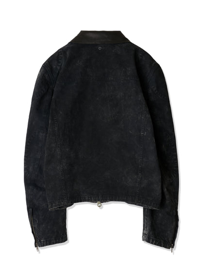 BASICKS　Dirty Motorcycle Denim Jacket