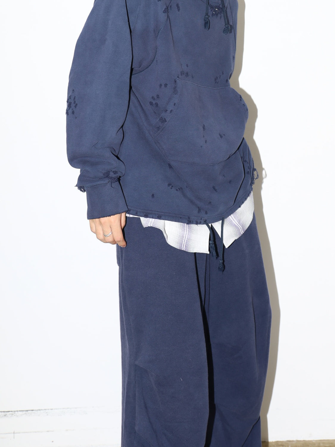 JIEDA　DAMAGE PULLOVER HOODIE