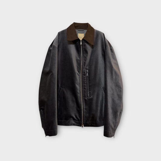 ANTHEM A　COTTON VELVET MIINIMAL RIDING JACKET