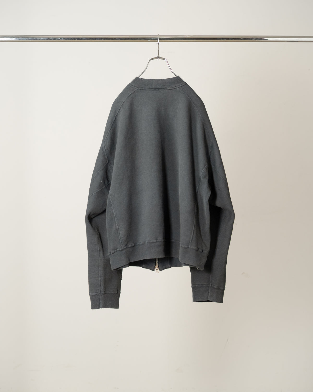 ANCELLM　FLEECE-LINED SWEAT VERSITY SHIRT