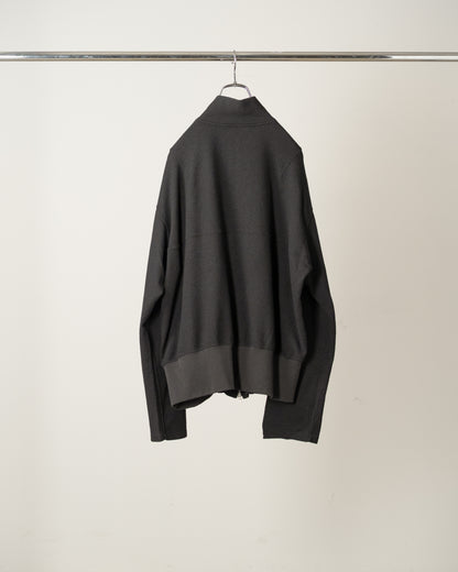 ANCELLM　SHRINK WOOL ZIP UP STAND BLOUSON