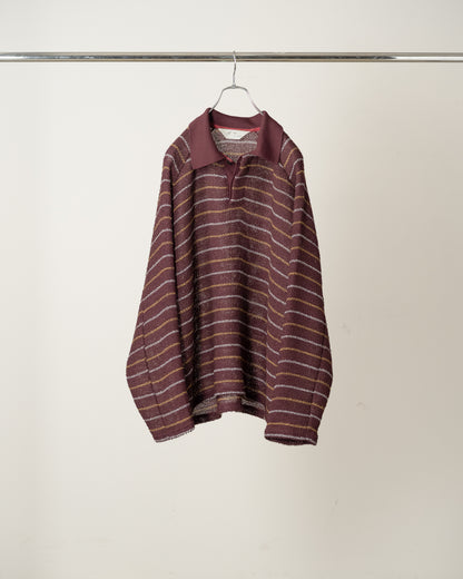 ANCELLM　CUT BORDER SKIPPER SHIRT