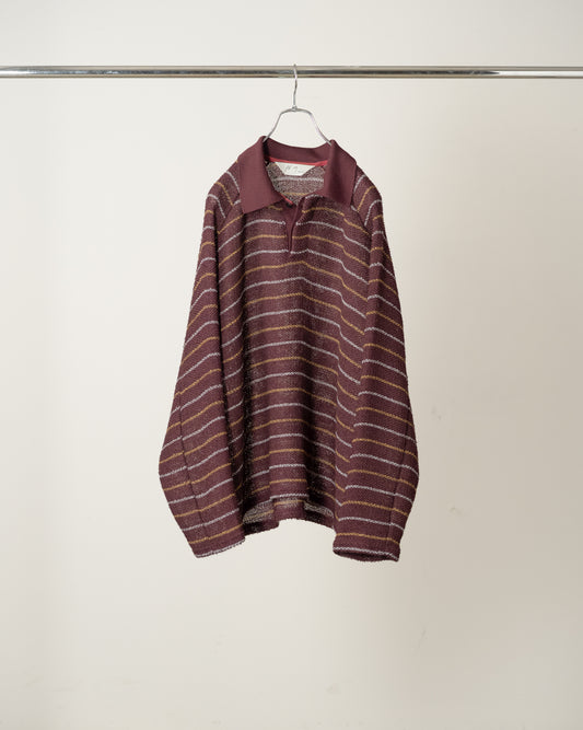 ANCELLM　CUT BORDER SKIPPER SHIRT