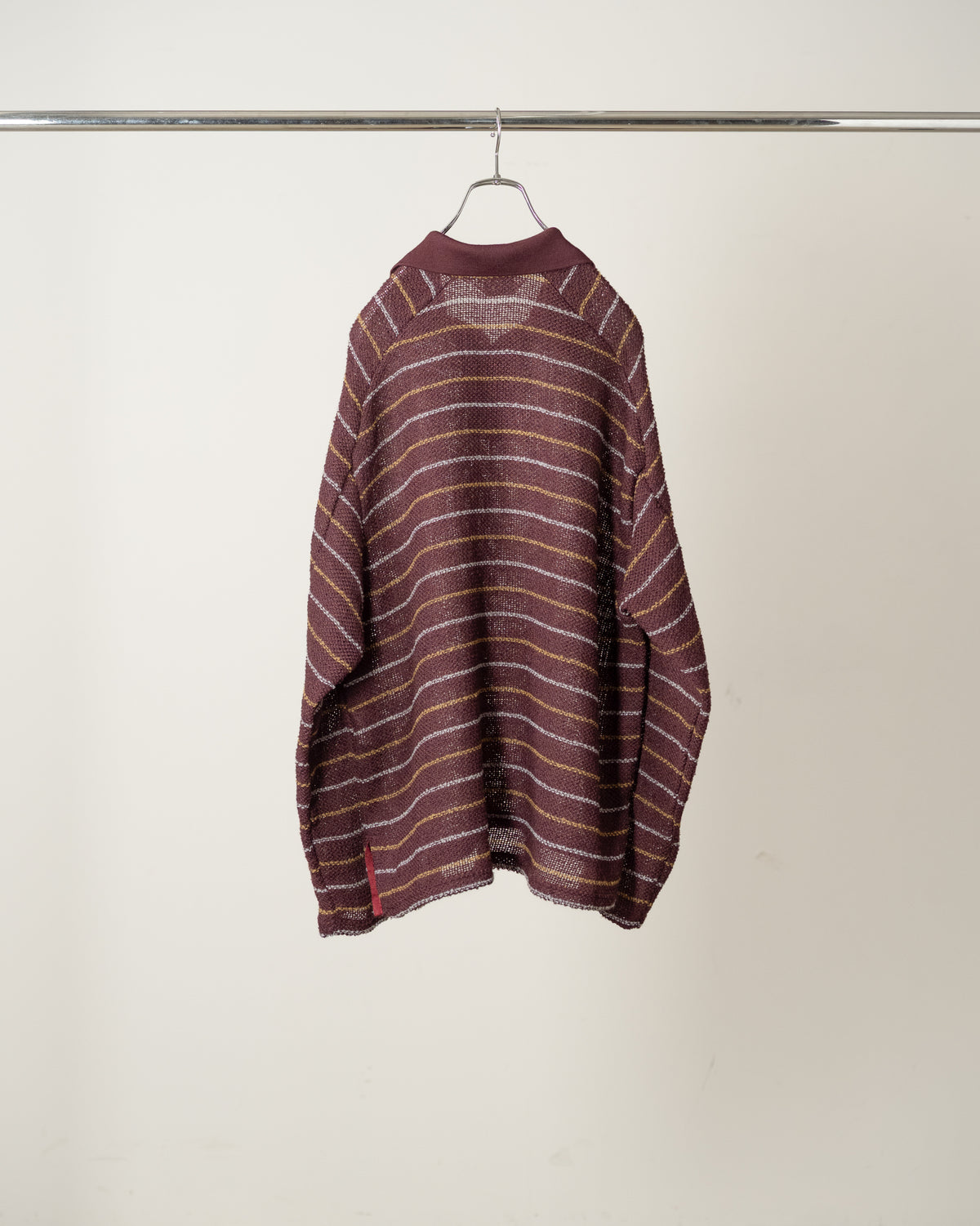 ANCELLM　CUT BORDER SKIPPER SHIRT