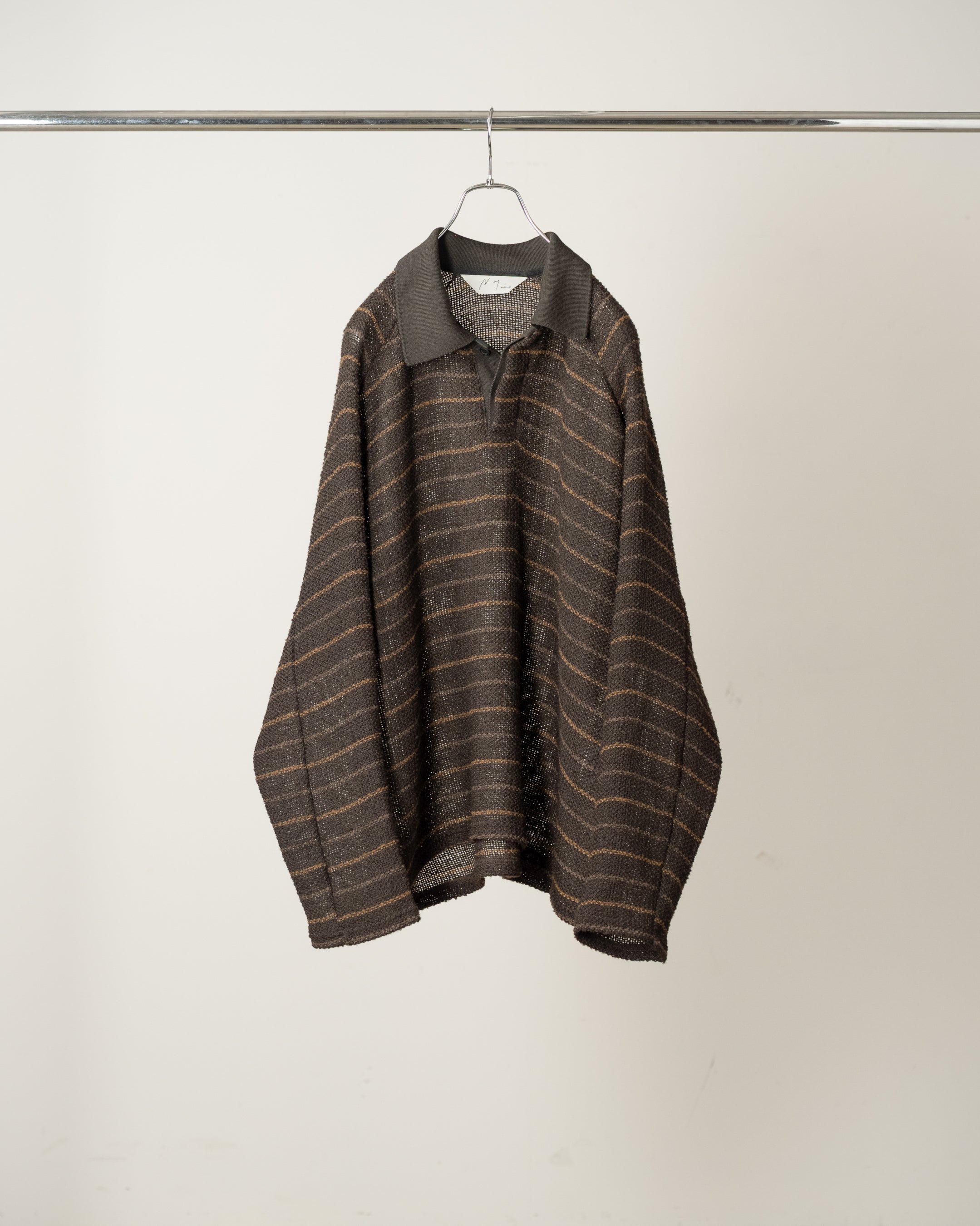 ANCELLM CUT BORDER SKIPPER SHIRT – KIKUNOBU