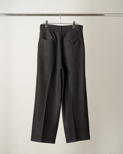 ANCELLM　WOOL CUT WIDE TUCK SLACKS