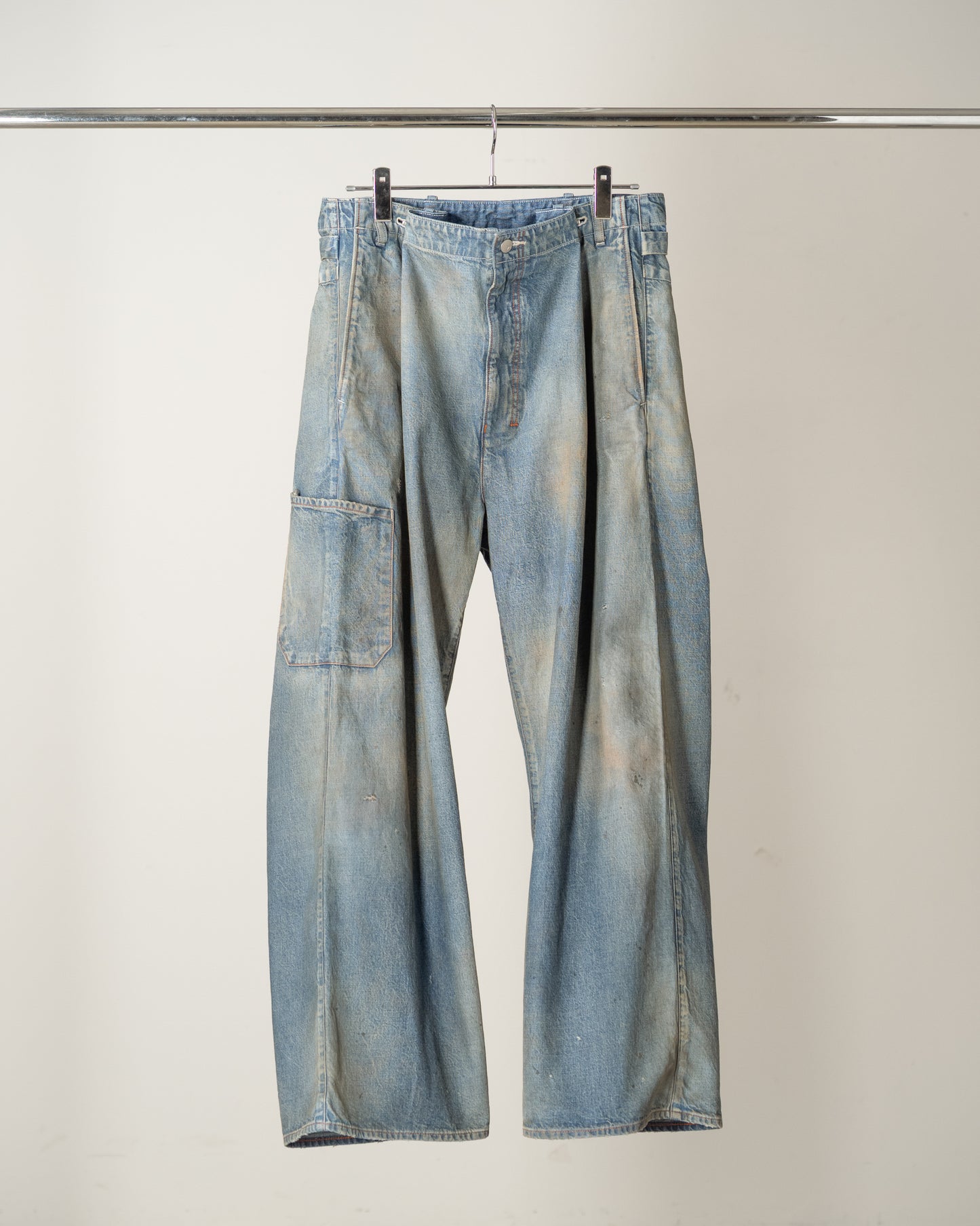 ANCELLM　DENIM PAINTER PANTS