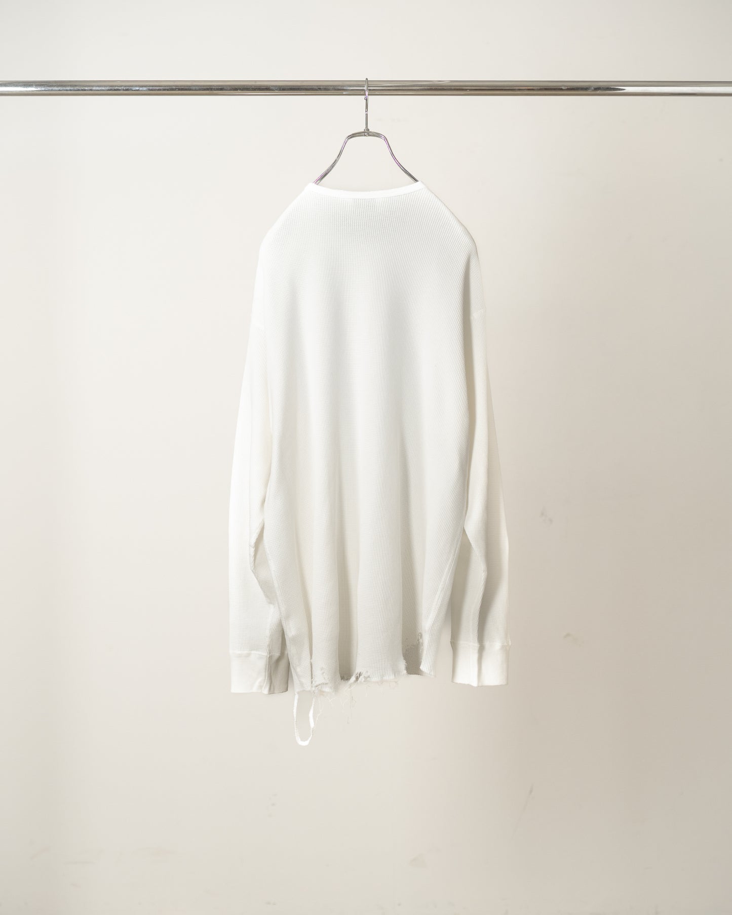 ANCELLM　DAMAGE WAFFLE CREW LS