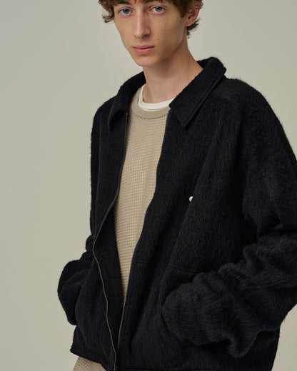 SHAGGY ZIP UP SHIRT