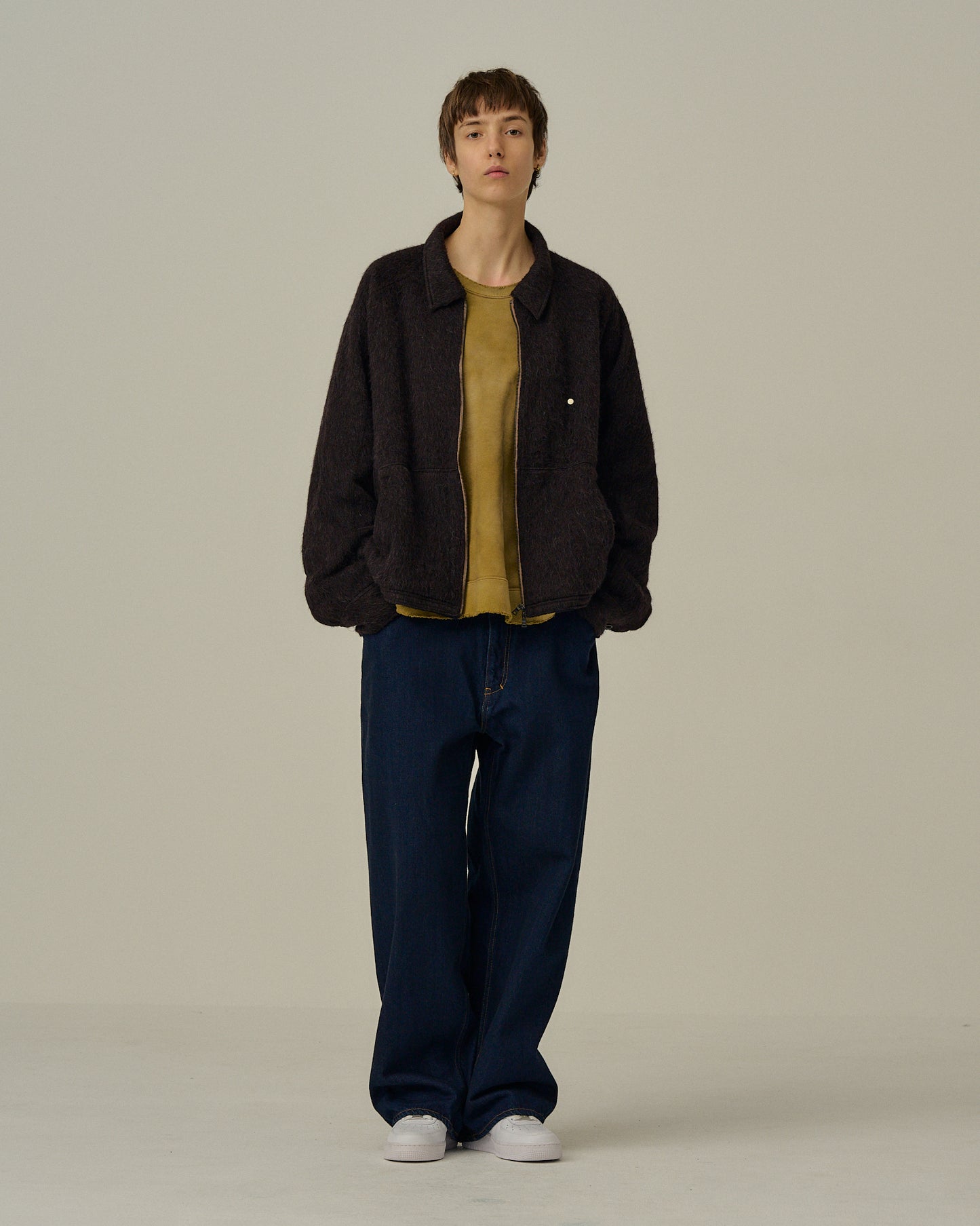 SHAGGY ZIP UP SHIRT