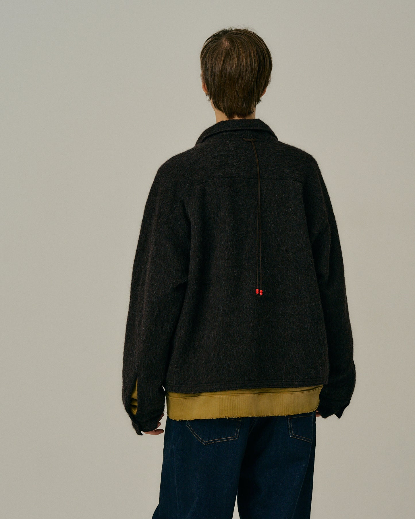 SHAGGY ZIP UP SHIRT
