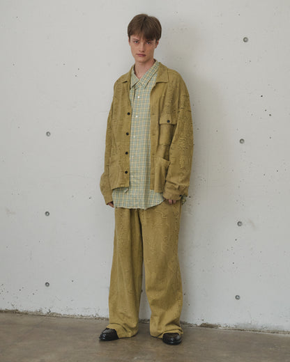 ANCELLM　AGING LACE WORK SHIRT