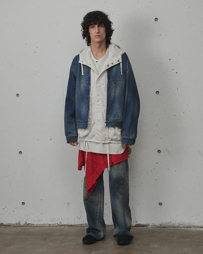 ANCELLM　LACED KNIT CARDIGAN