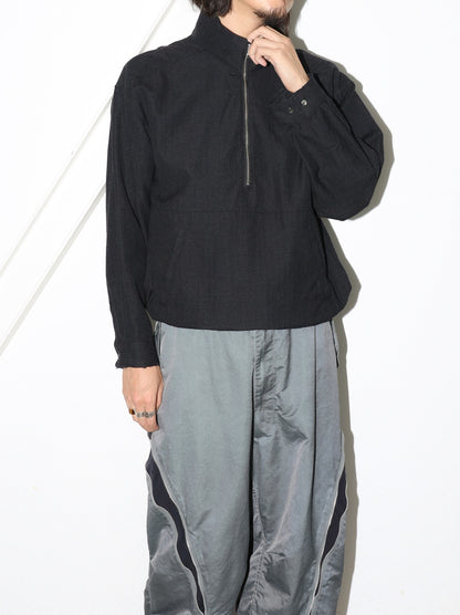 WOOL HALF ZIP PULL OVER SHIRT