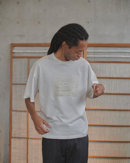refomed　RAILWAY TICKET TEE