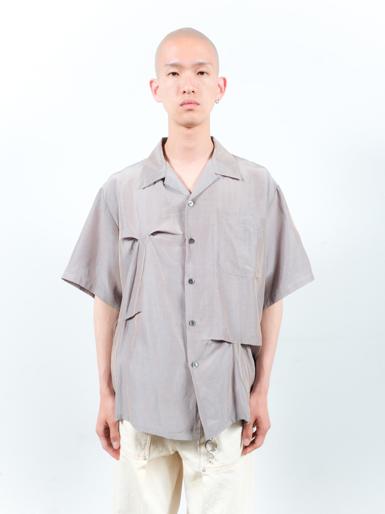 JIEDA　HAND STITCH OPEN COLLAR SHIRT S/S