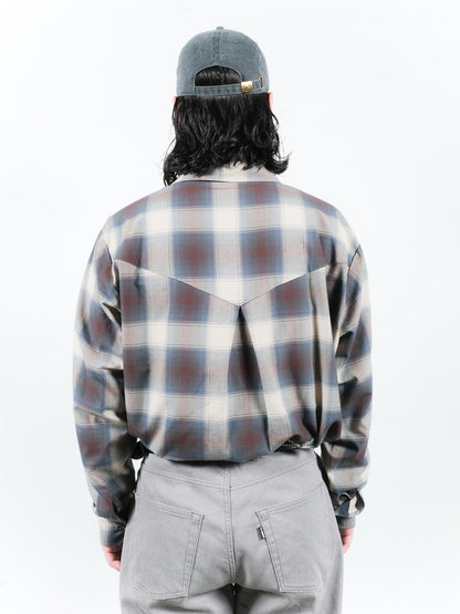 JIEDA　CHECK SKIPPER SHIRT