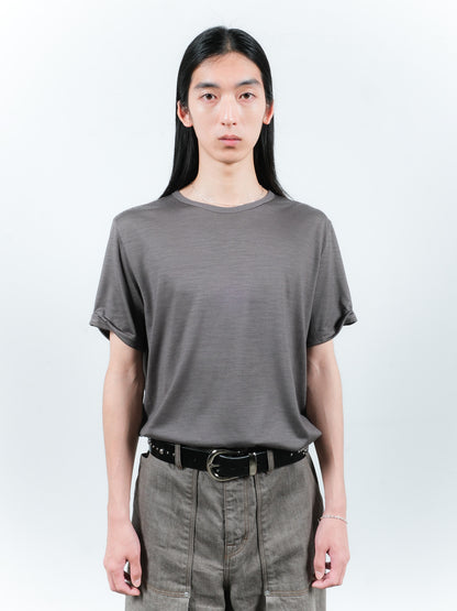 JIEDA　SLEEVE ROLL UP WOOL TEE