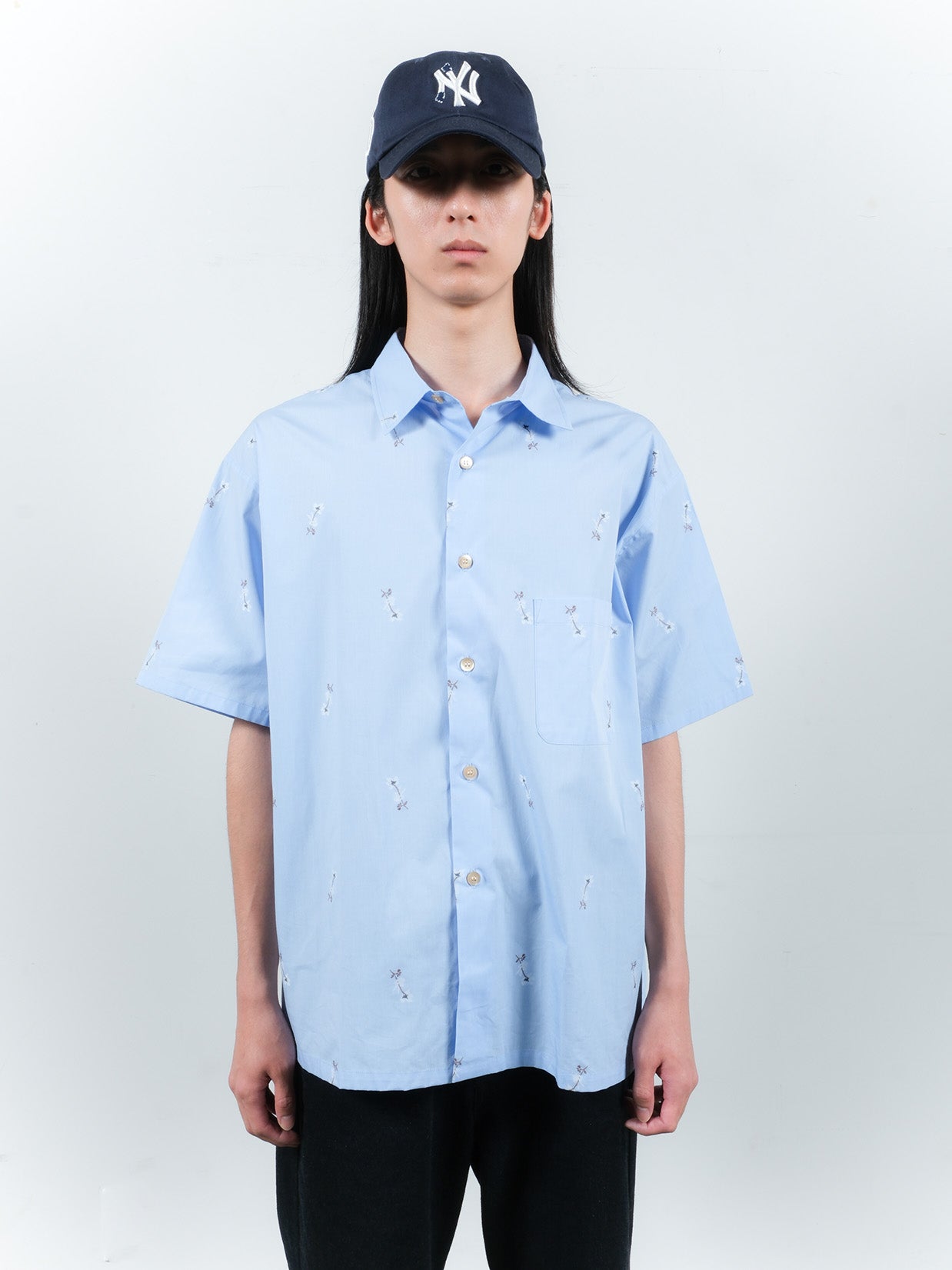 JIEDA　BONE FLOWER SHIRT S/S