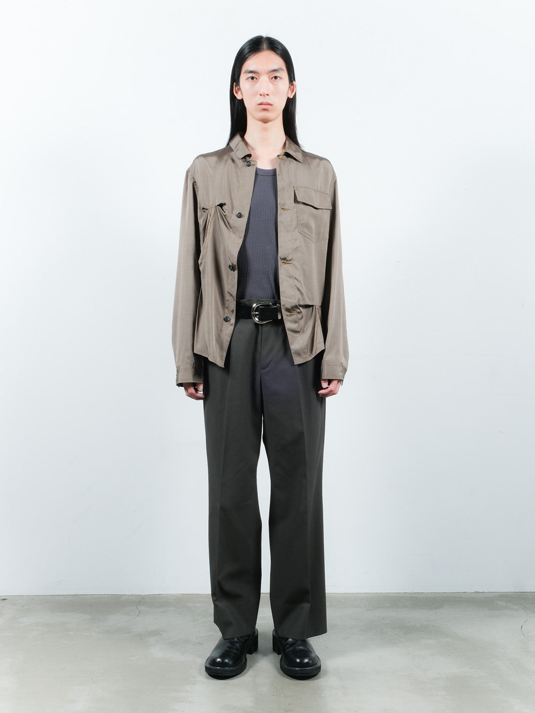 JIEDA　RAYON SILK SHIRT JACKET