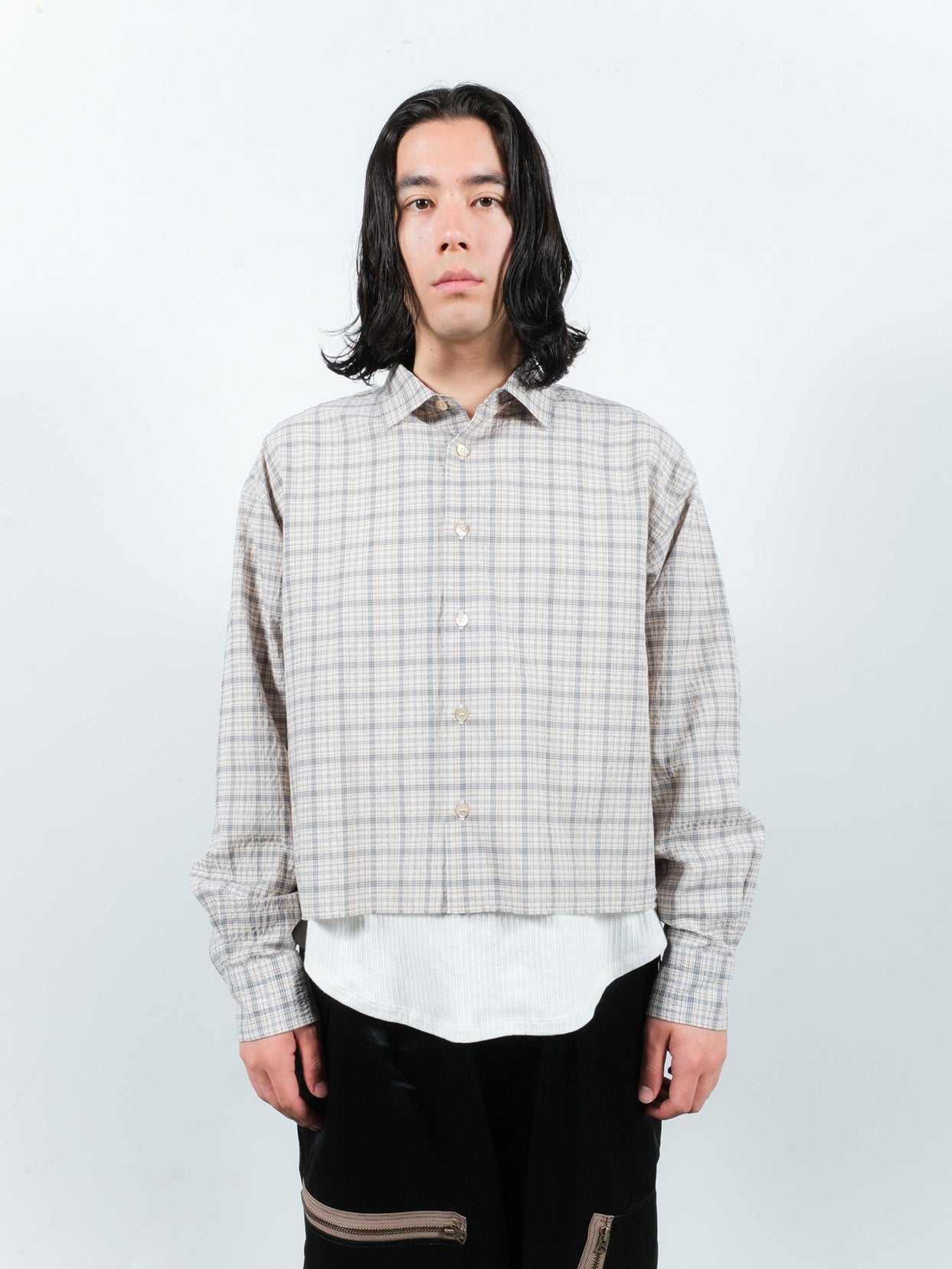 JIEDA　SEERSUCKER SHORT SHIRT