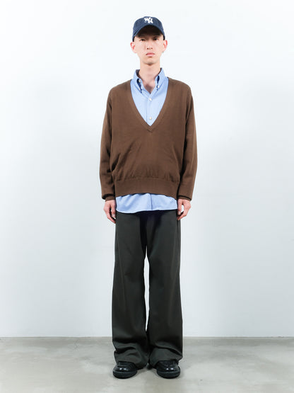 JIEDA　COTTON SILK V NECK KNIT