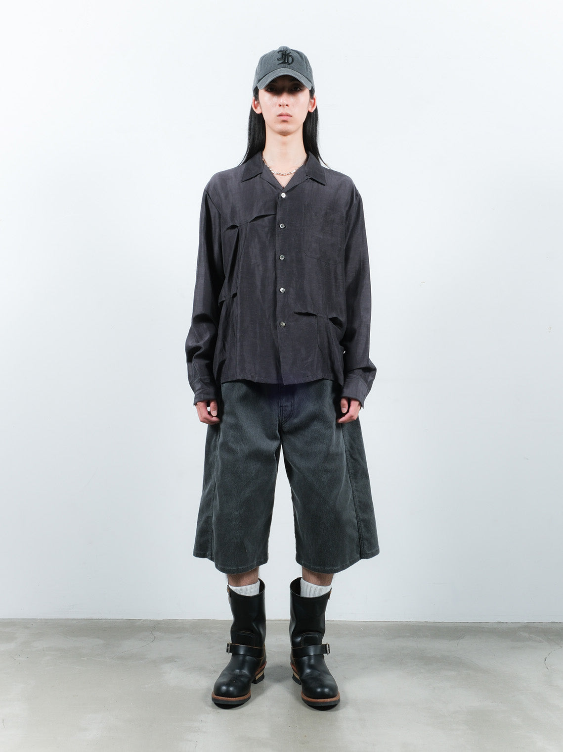 JIEDA HAND STITCH OPEN COLLAR SHIRT – KIKUNOBU