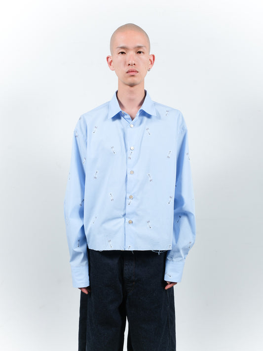 JIEDA　BONE FLOWER SHORT SHIRT