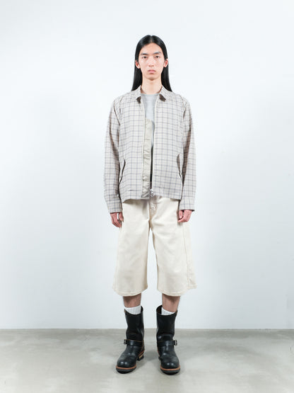 JIEDA　SEERSUCKER ZIP SHIRT